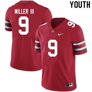 NCAA Ohio State Buckeyes Youth #9 Jack Miller III Scarlet Nike Football College Jersey LWV1145CE